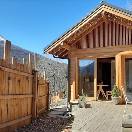 Petit Chalet Neuf Independant 2 Pers "La Cabane De Jean " Briançon Extérieur photo